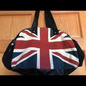 Union Jack fabric travel bag